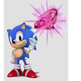 Esmeralda do Caos Sonic Rosa em Oferta na Shopee