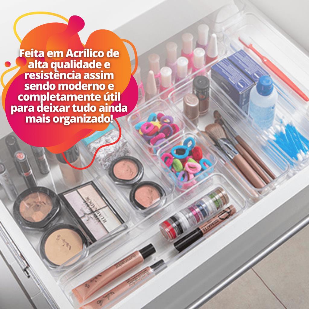 Organizador Empilhavel Acrilico Cozinha Gaveta Cosmeticos BPA Free · foto 2