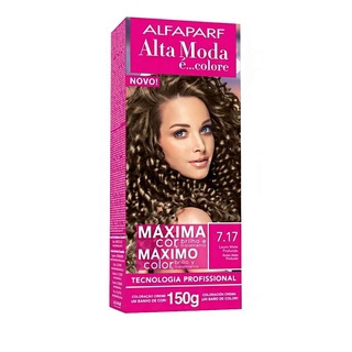 Tintura de Cabelo Alfaparf Alta Moda 7.17 Loiro Mate Profundo 150g.
