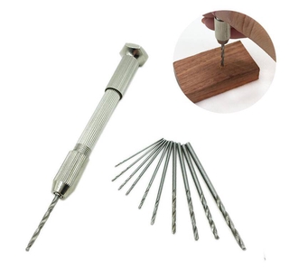 Mini Broca De Mão Com 10 Bits Jóias Resina Para Fazer