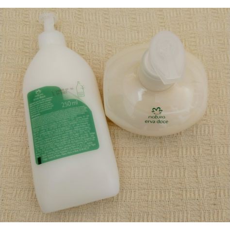 Sabonete liquido para mãos erva doce natura com refil de brinde