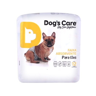 FRALDA MACHO TAM GG - PACOTE C/ 12 UNIDADES - DOGS CARE em Oferta na Shopee