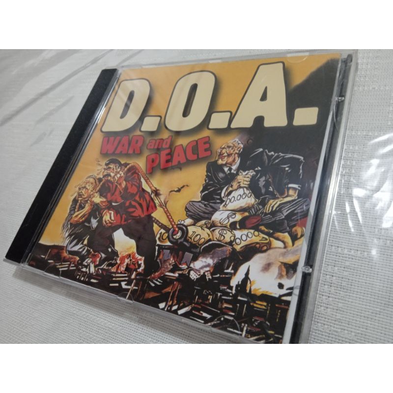 CD D.O.A. - war and peace, nacional, estado de novo midia e capa, red star recordings, hardcore,punk