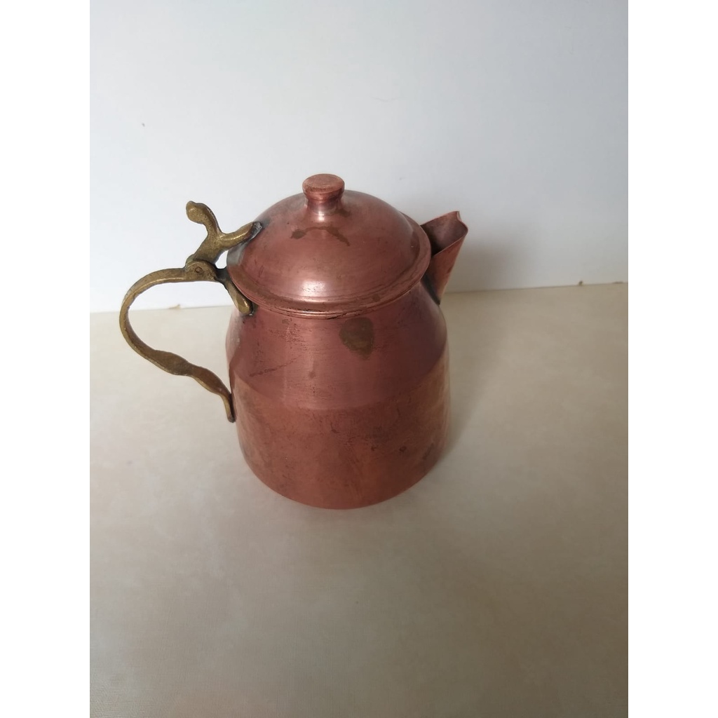 Bule  de cobre italiano de 1898 antiguidades