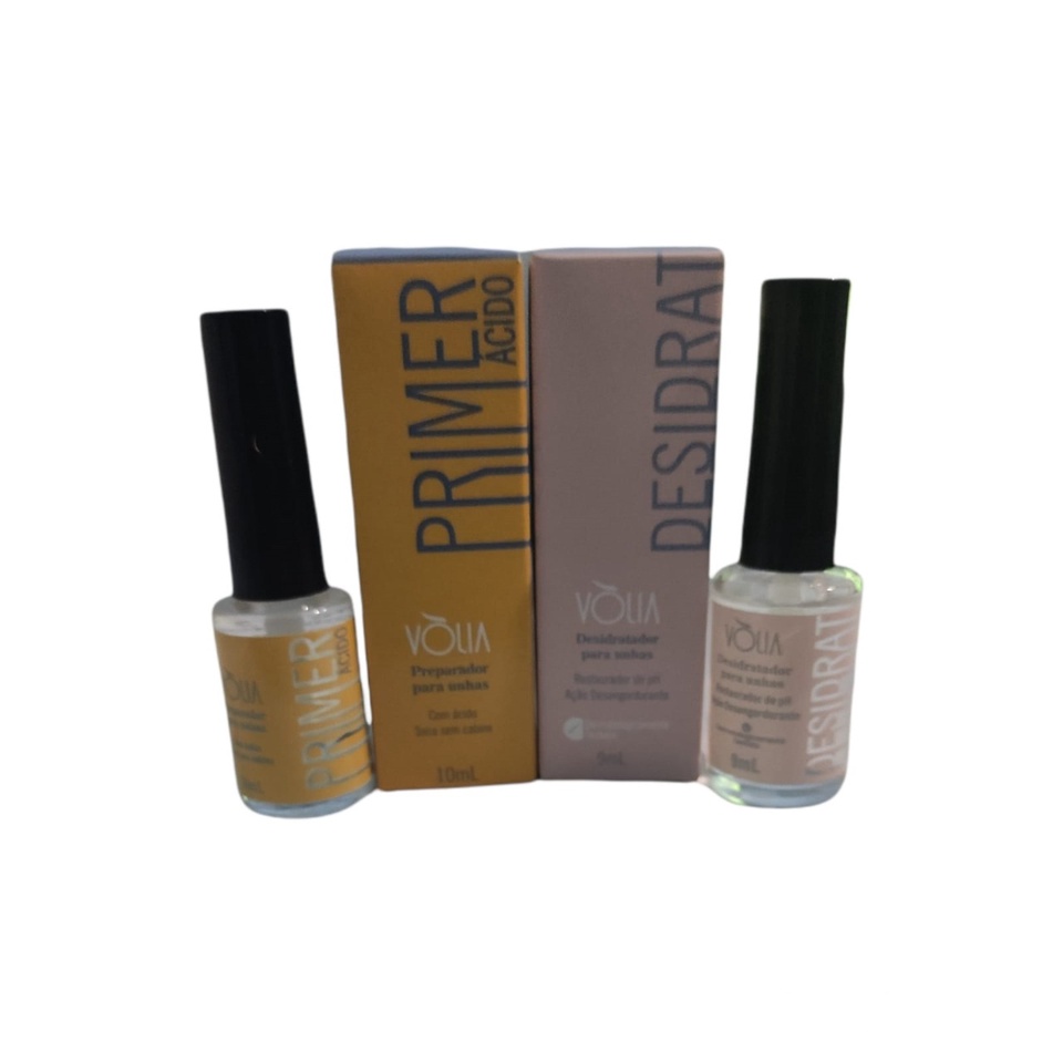 Kit Volia Preparador Primer Acido Vólia + Desidrat Vòlia + Brinde