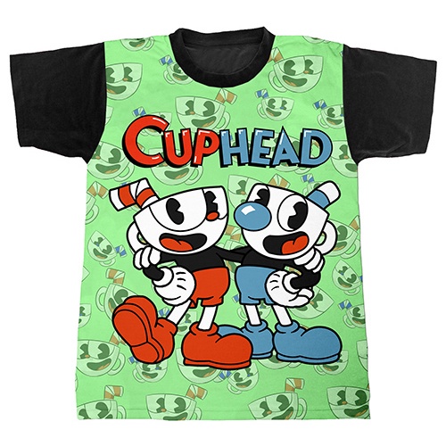 Camiseta Games Cuphead Cuphead E Mugman Shopee Brasil