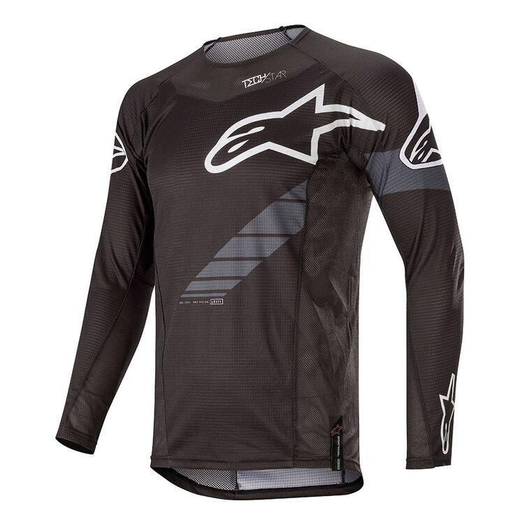 Camiseta Masculina De Ciclismo Para Motocross Alpinestars Techstar Grafite Downhill MTB Motocicleta
