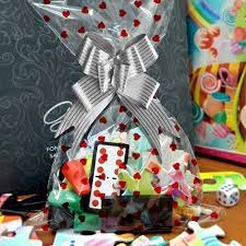 Saco Transparente Decorado 25x35 C/50 Unidades  para presentes em Oferta na Shopee