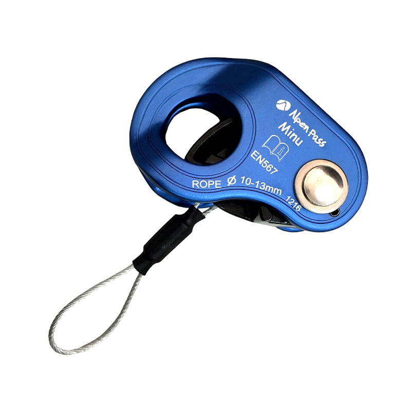 Blocante Micro Ascensor MINU Cordas 10 a 13mm Azul Alpen Pass Alpimonte