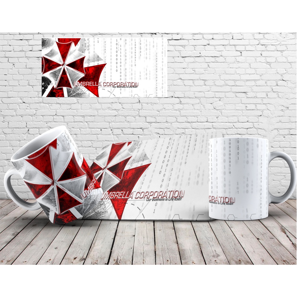 Kit com um Mouse Pad e uma Caneca Game Resident Evil