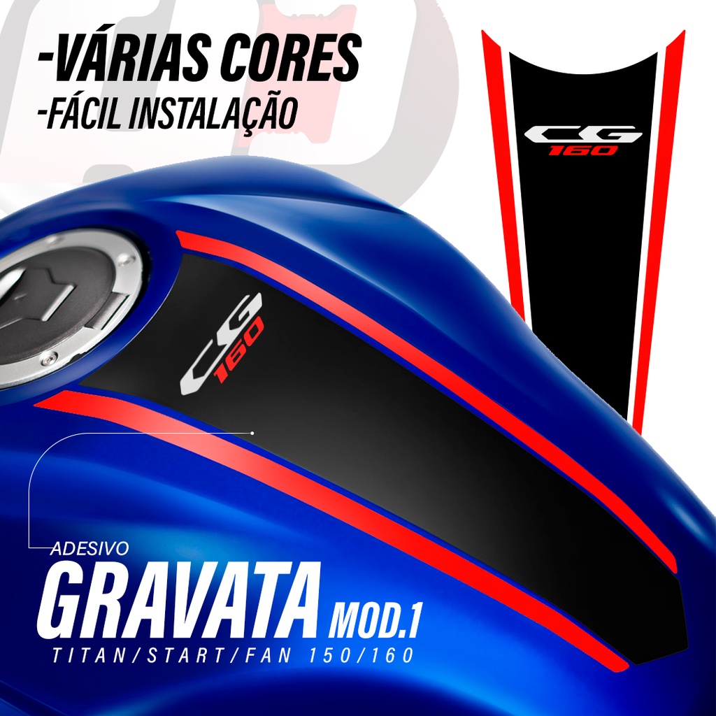 Adesivo Faixa/Gravata Titan/Fan/Start - Padrão Original