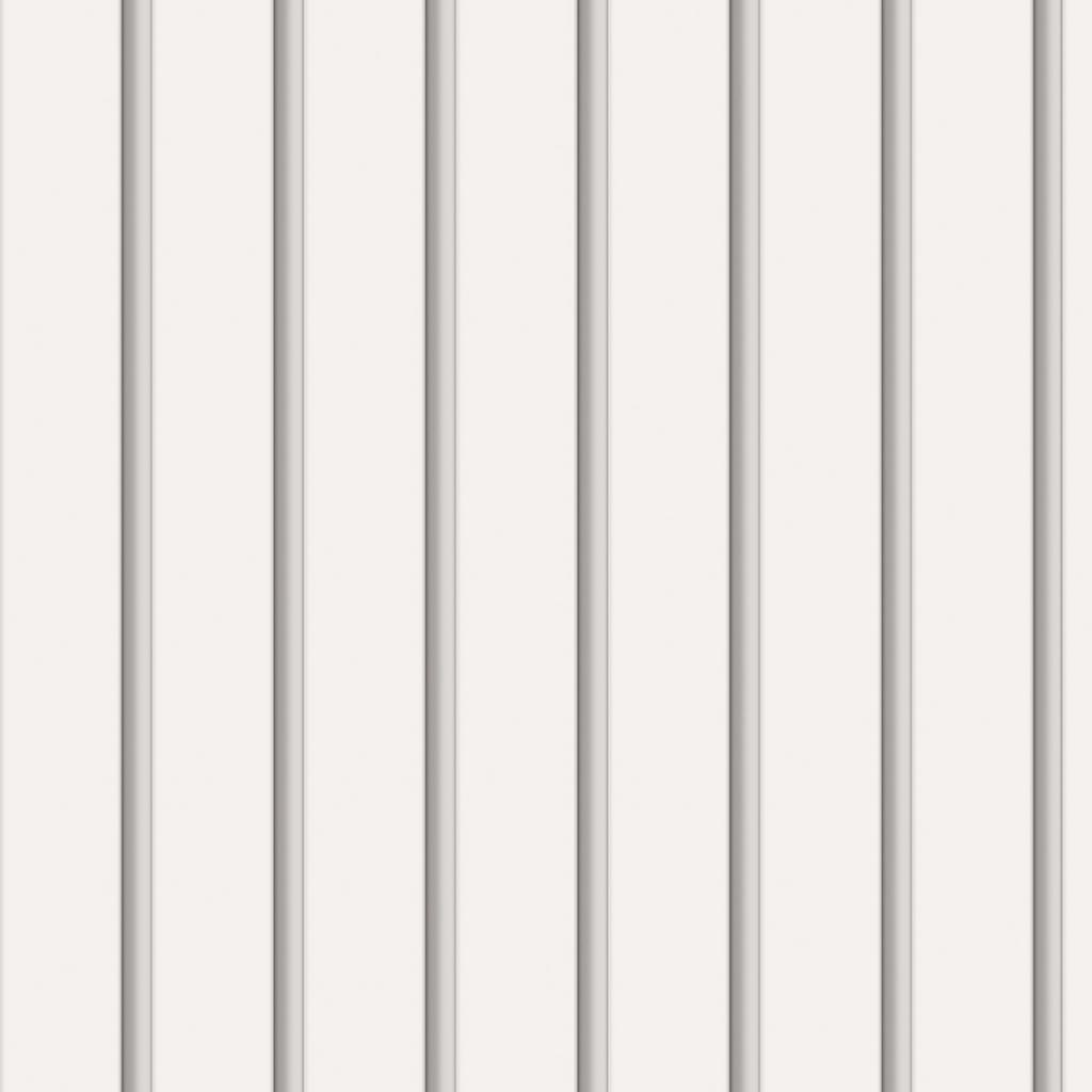 Papel de parede Adesivo Auto Colante Ripado Madeira Efeito Natural Ripas Vertical Branco Gelo 3D