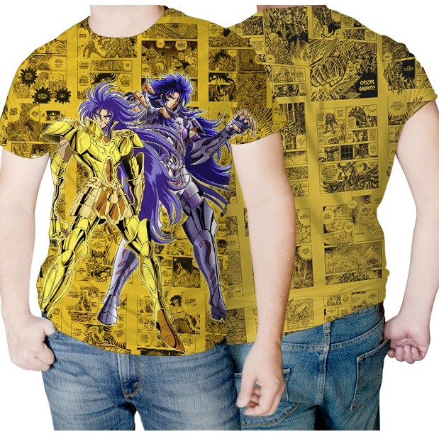 Camisa Camiseta Cavaleiros De Ouro Saga De Gêmeos Unissex