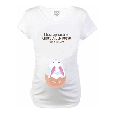 Baby Long Gestante Chocolate Em Dobro Nessa Páscoa P/ O Bebê