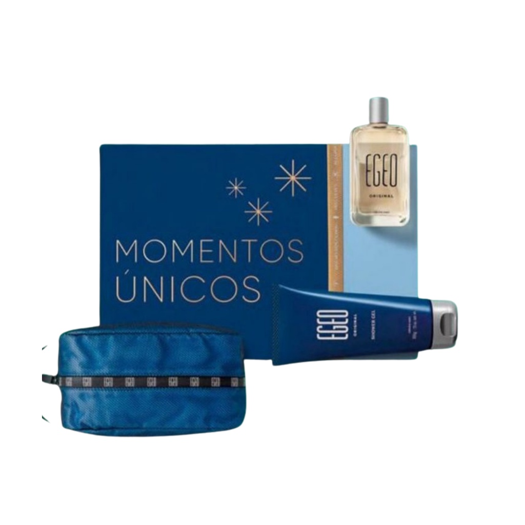 Combo Perfume Masculino Egeo Original + shower Gel O Boticário kit presente