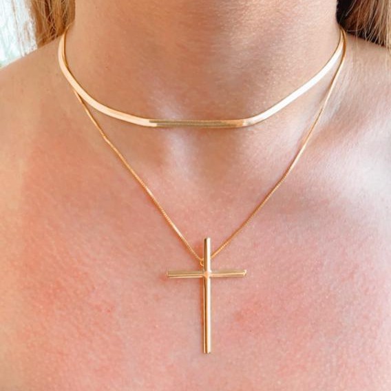 Corrente Crucifixo Feminino Ouro: Onde Comprar | BuscaProdutos