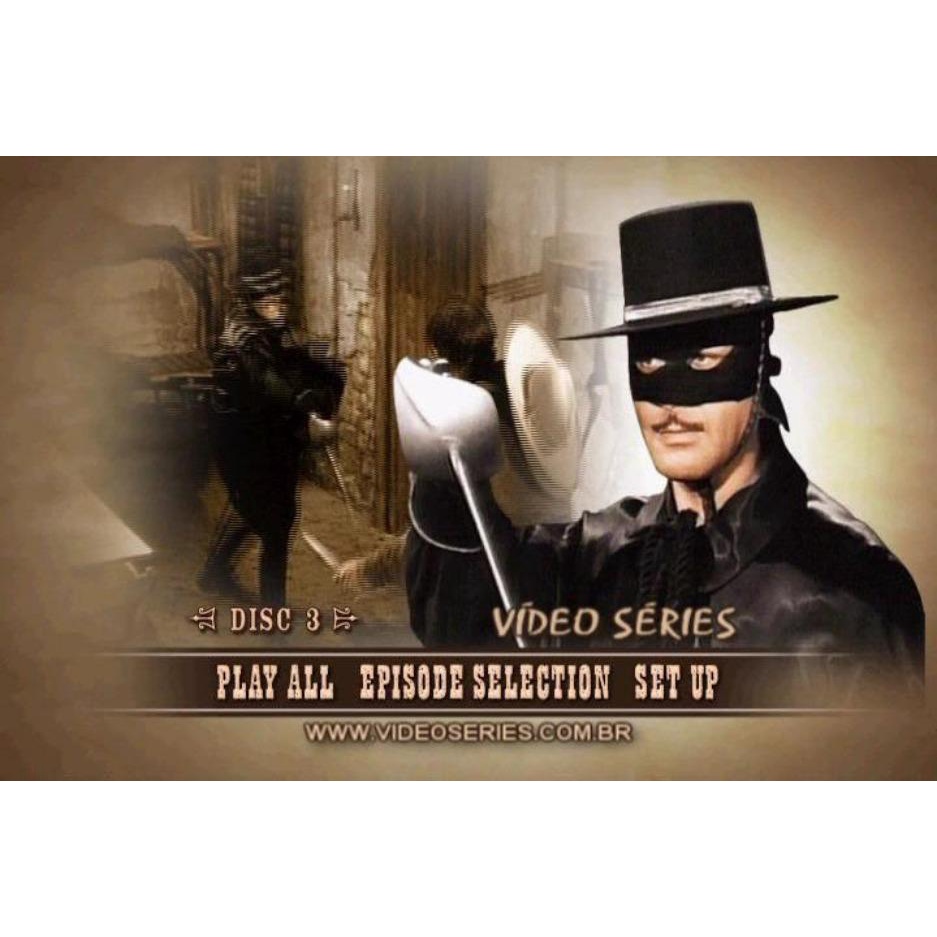 Dvd Zorro Guy Williams - Série Dublada 12 Dvds