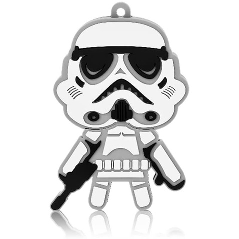 Pen Drive Stormtrooper 8GB USB Leitura 10MB/s e Gravação 3MB/s Multilaser - PD039  Livros Delrey