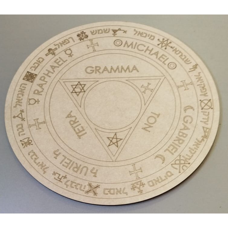 TÁBUA DE TRITHEMIUS  Tritthemius tabua de tristhemius MDF 3MM CORTE E GRAVADO A LASER em Oferta na Shopee