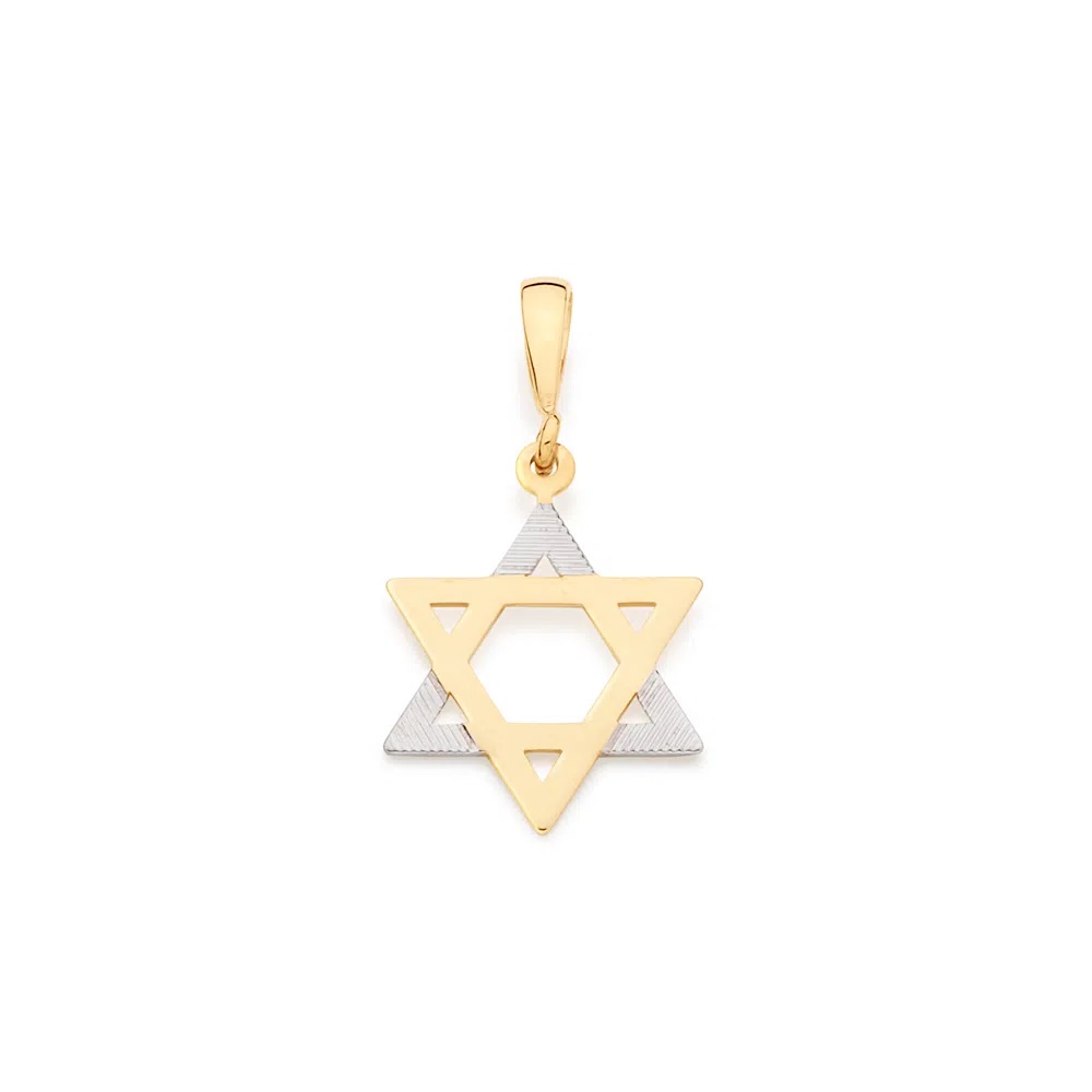 Pingente folheado a ouro estrela de davi ROMMANEL - CODIGO: 540136
