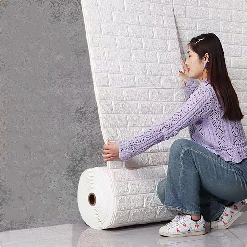 70cmx100cm / 70cmx500cm Papel De Parede Adesivo 3D DIY Wall Decor Adesivos Quarto À Prova D'água Decoração De Casa
