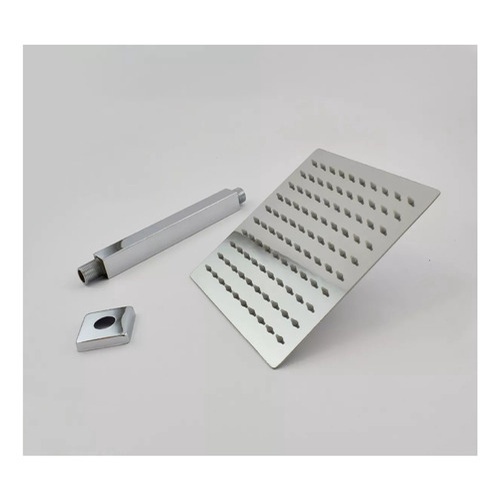 Chuveiro Ducha Slim Quadrado Metal 30x30cm Com Braço De Teto — imagem 2 de 2