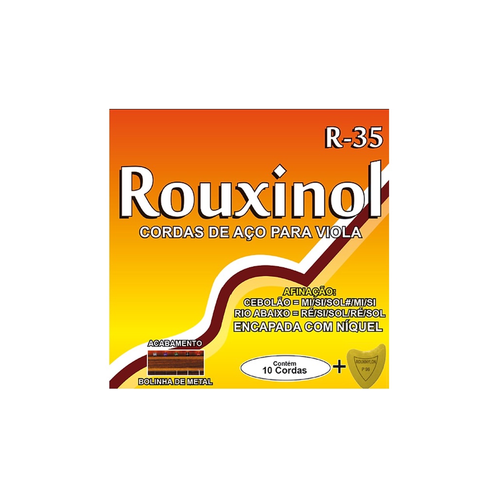 Encordoamento Cordas de aço para viola Caipira R-35 em Oferta na Shopee