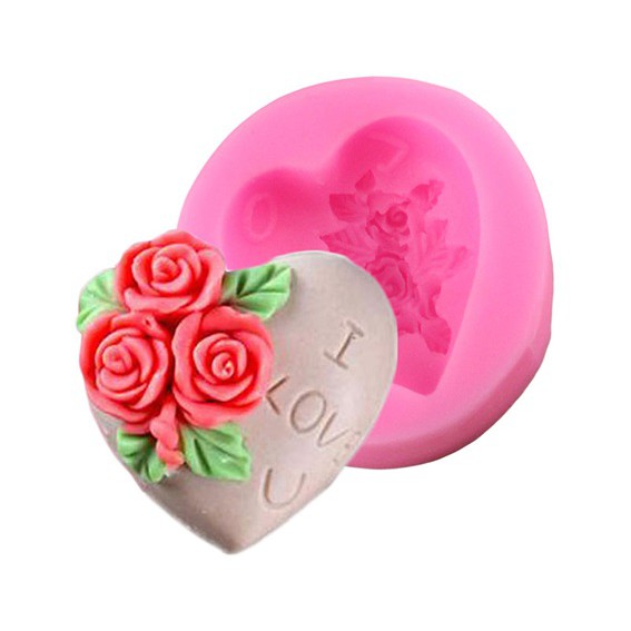 MOLDE DE SILICONE CORAÇÃO PARA DECORAR F313 em Oferta na Shopee