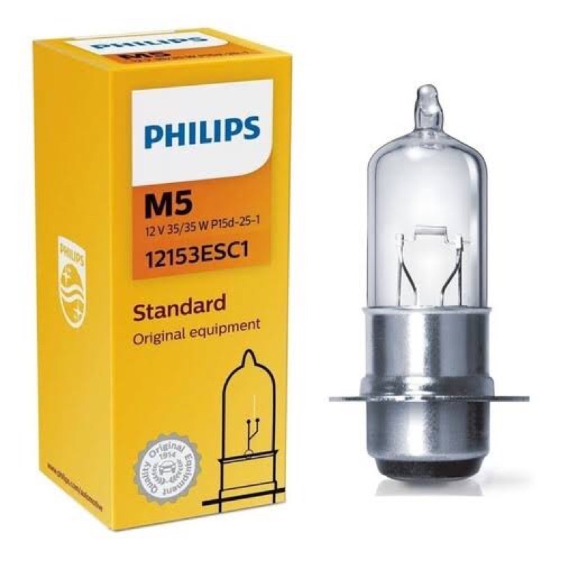 Lampada Farol Pop 100 Biz / Bros 125 Bros 150 M5 35/35w Philips Original em Oferta na Shopee