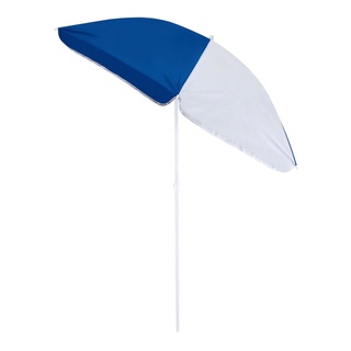 Guarda-sol Sombrinha Gigante 1,8 Metro Piscina Praia Pesca Articulado Cinza com Azul Piscina