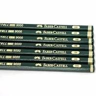 Lápis Grafite Faber-Castell 9000 HB, 2B, 4B ou 6B (a unidade)