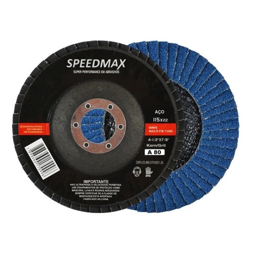 Disco De Lixa Flap 4.1/2 Grão 80 P/ Lixadeira Kit C/10 Pçs P/ Esmerilhadeira Lixadeira em Oferta na Shopee