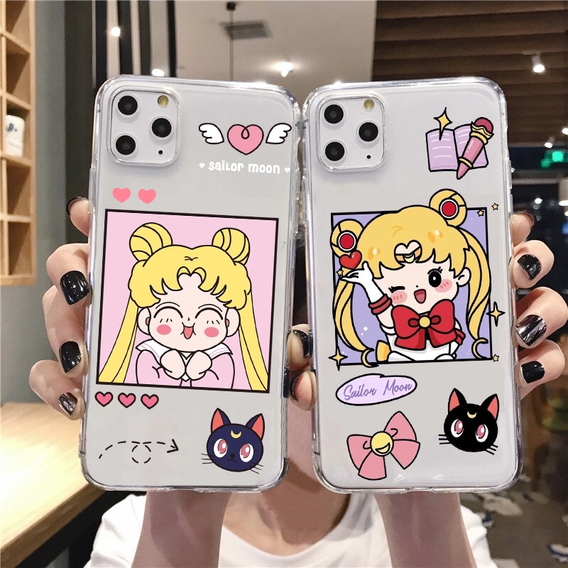 Capa SAILOR MOON XIAOMI REDMI 10 MI10 T PRO MI Nota 10 11 Lite MiA1 Mi5X MiA2 Mi6X Mi5 Mi5c Mi5s Plus Mi6 Mi8 SE Mi9