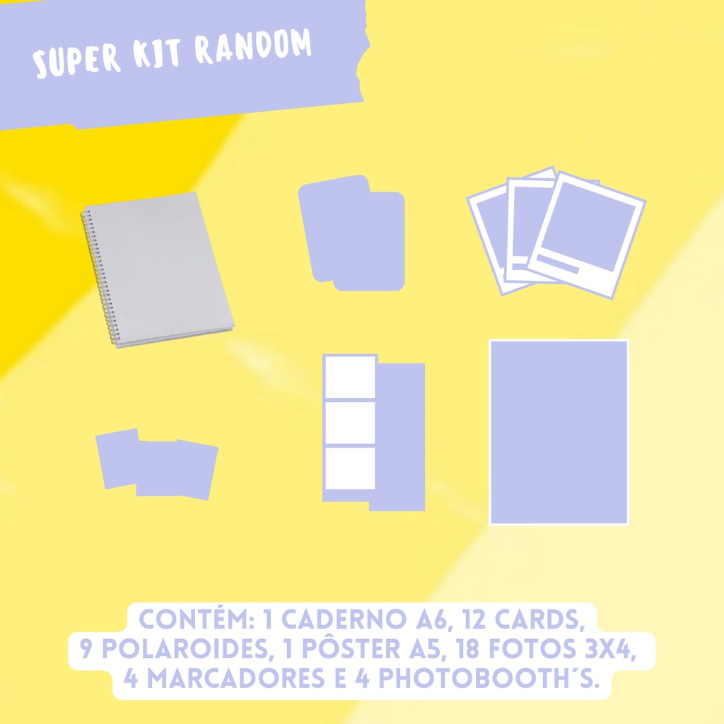 Super Kit com 45 itens, kpop.