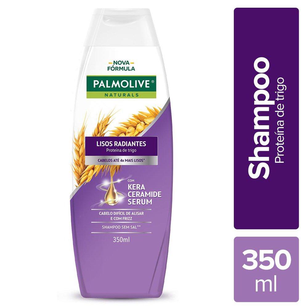 Shampoo Palmolive Naturals Lisos Radiantes 350ml em Oferta na Shopee