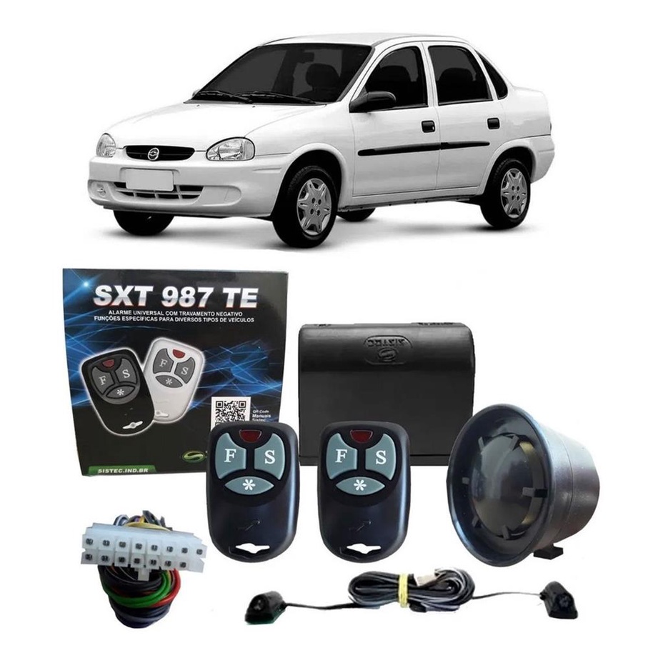 Alarme Automotivo Carros Sistec Sxt987 Gm Corsa Classic