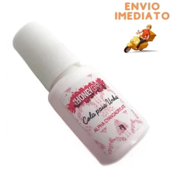 Cola Para Unha Tips Gel Acrigel Fibra Porcelana Honey Girl 7g