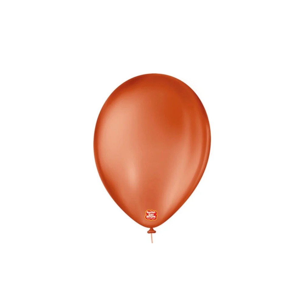 Balão de Festa Látex Liso - Terracota - 50 Unidades 11" 28cm em Oferta na Shopee