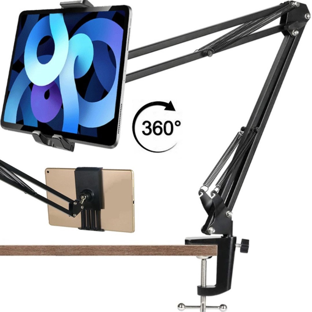 Suporte Braço Articulado De Mesa Para Celular Tablet Tab iPad Kindle Escrivaninha