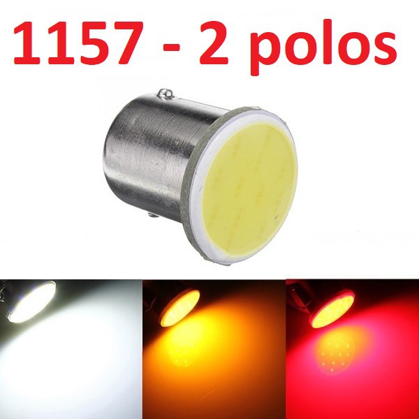 2 - 5 x Lâmpada Automotiva  Cob Led Bay15d 2 Polos P21/5w 1157  pisca ré ou freio 12v Led em Oferta na Shopee
