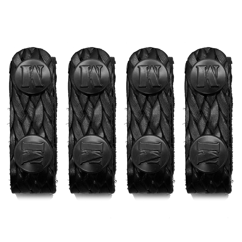 Kit 4 Presilhas Belt Keeper Couro Eco Para Cinto Tático Maynards