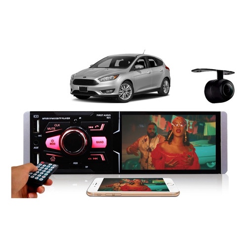 Radio Dvd Bluetooth Mp5 Usb 1din Espelhamento Ford Focus