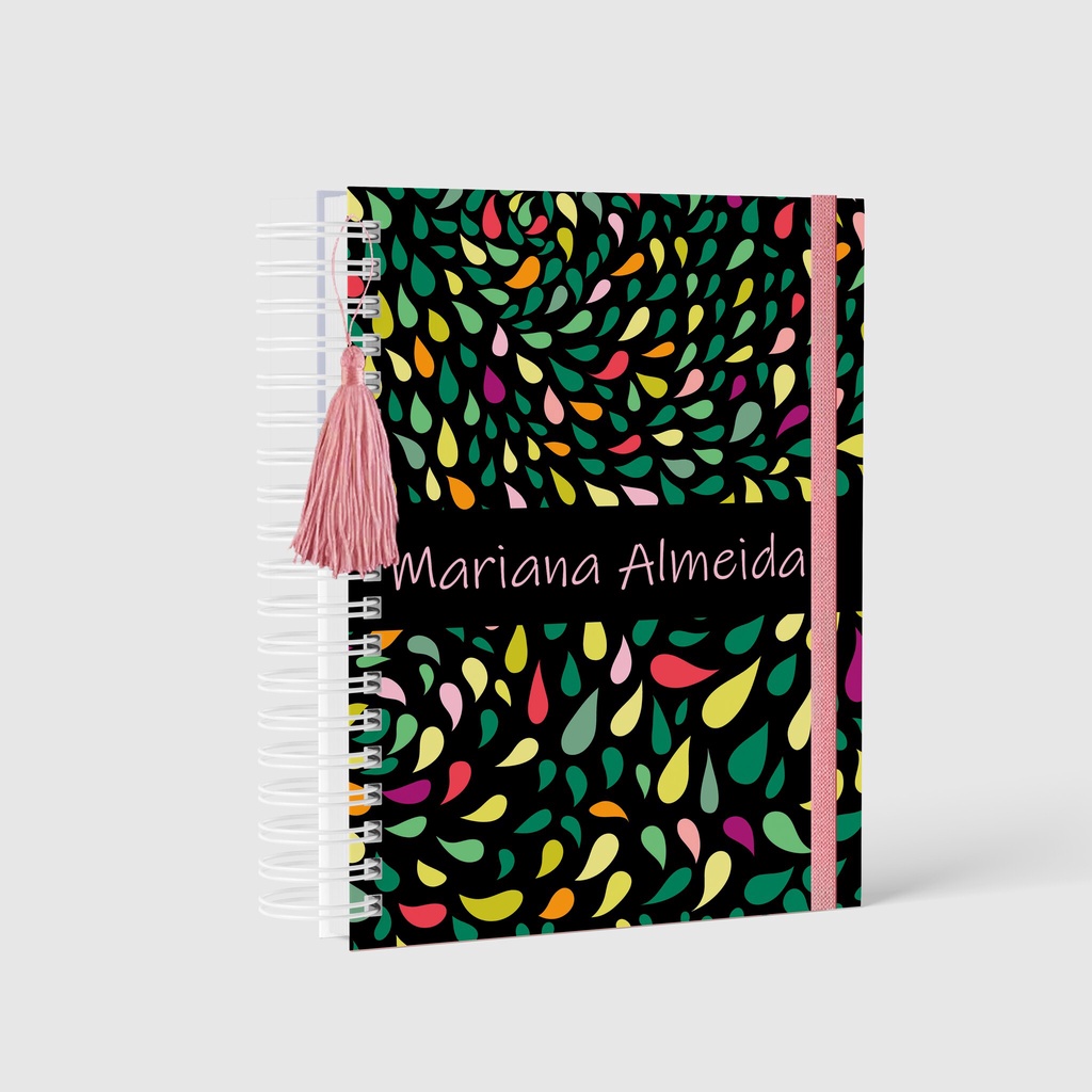 Agenda Personalizada Color Preto Com Nome | Shopee Brasil