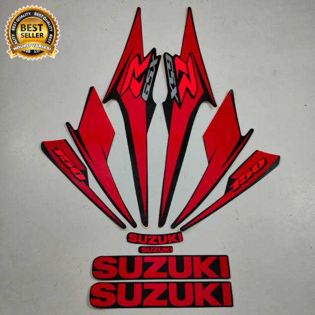 Suzuki GSX 150 r 2018 Listras Pretas , Lista De Carroceria De Qualidade Padrão