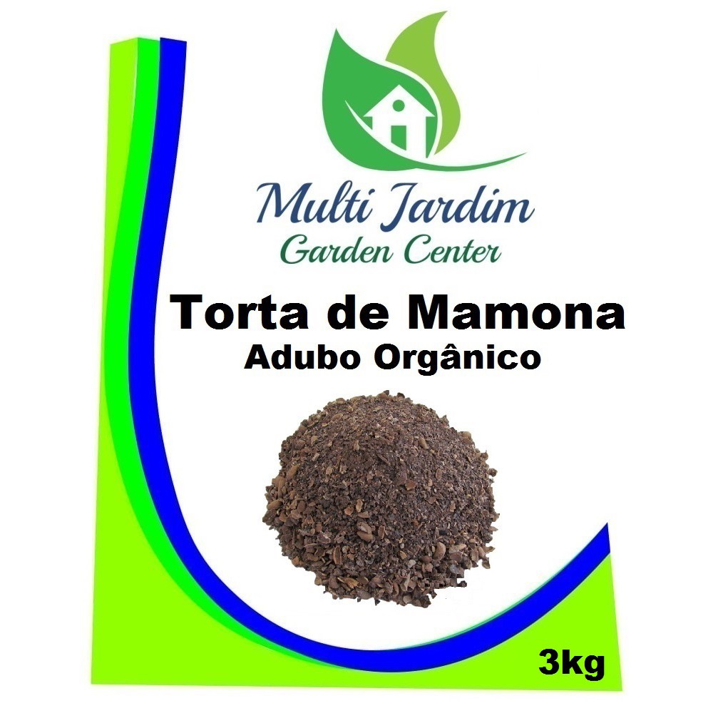 3kg Torta de Mamona Adubo Fertilizante Orgânico Farelado