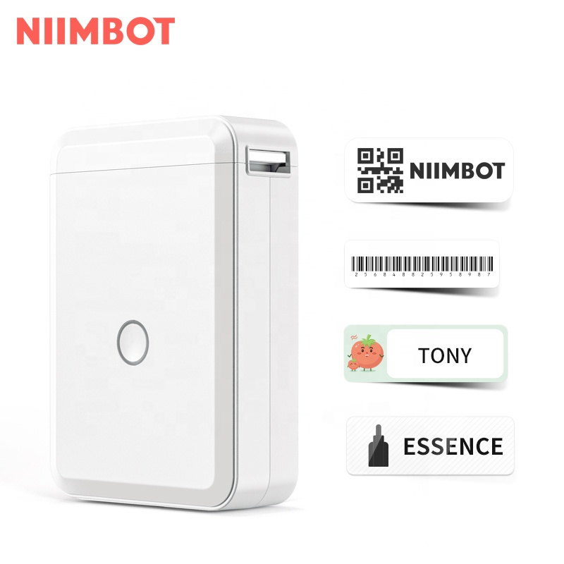 NIIMBOT Impressora De Etiquetas D110 Térmica Portátil Sem Fio Bluetooth Tinta