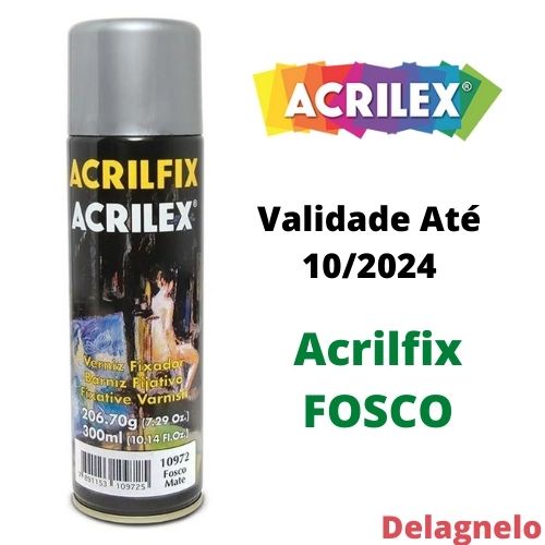 Verniz Spray Fosco Acrilfix Original Acrilex Fixador - 300 Ml