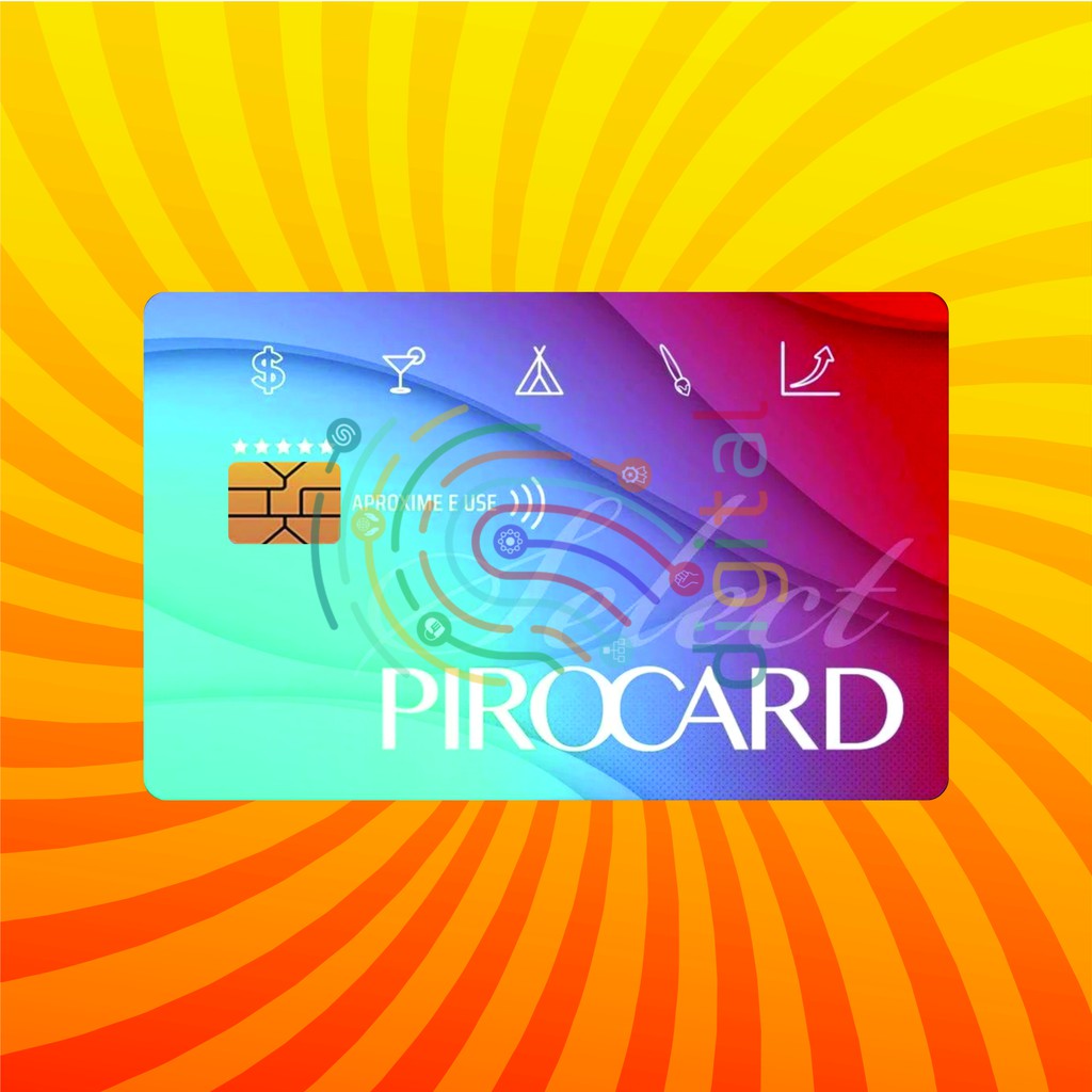 Adesivo Para Cartão De Crédito E Debito Skin Pelicula Pirocard Select Shopee Brasil 8220