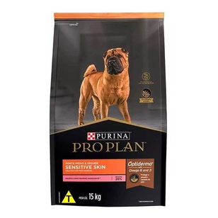 Ração Pro Plan Adult Cães Sensitive Raça Md E Gr 15kg Pett