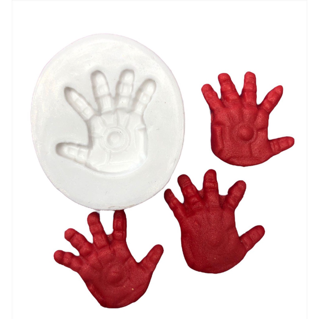 Molde De Silicone Mini Mão Homem De Ferro Molde Para Confeitaria Molde Para Biscuit 752